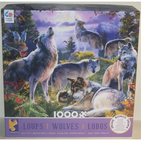 2018 Ceaco Wolves Wolf Pack 1000 Piece Puzzle Sealed 0021081332033