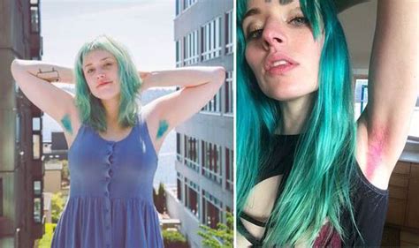 New Beauty Craze Sees Women Dye Their Armpit Hair Bright Colours