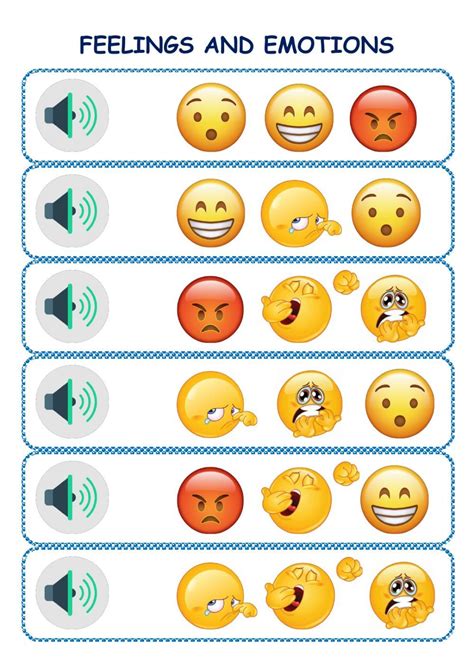 Feelings And Emotions Interactive Worksheet For Inicial You Can Do The