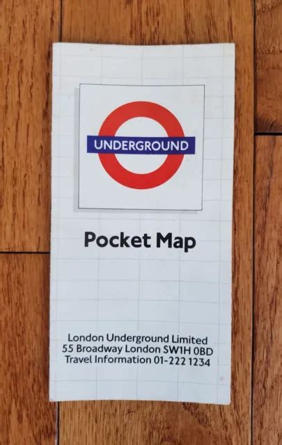 1985 London Underground Limited Metropolitan Railway Subway Map The