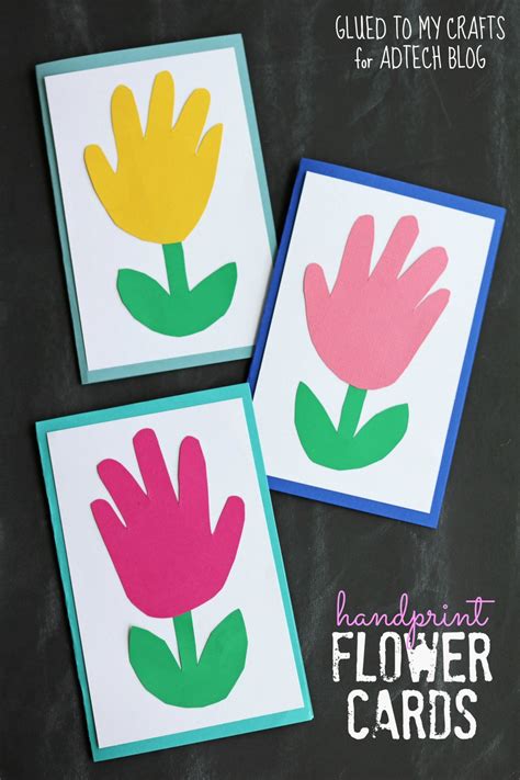 Handprint Spring Crafts for Kids - Building Our Story