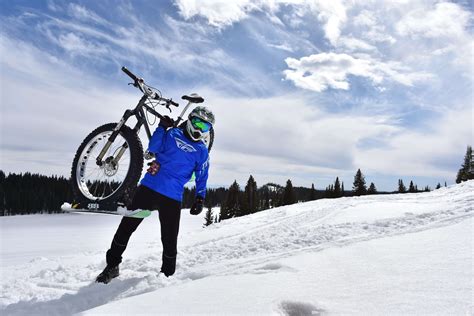 Ride Your Bike On Snow With Bikeboards Whats Your Next Adventure Snowbike Bike Skibike
