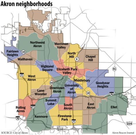 Image City Of Akron Ward Map City Of Akron