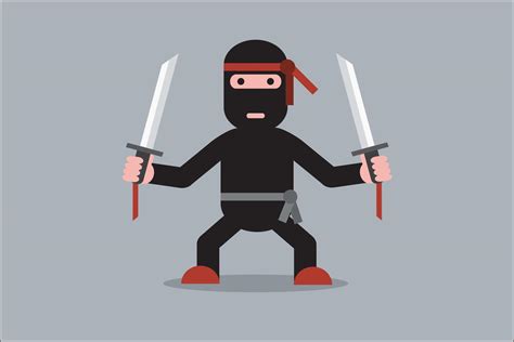 Ninja Cartoon Character 625985 Vector Art At Vecteezy