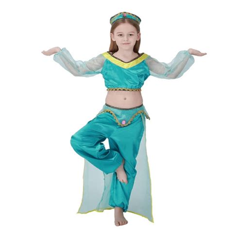jasmine princess costume princess dress up halloween girl princess jasmine costume aladdin lamp