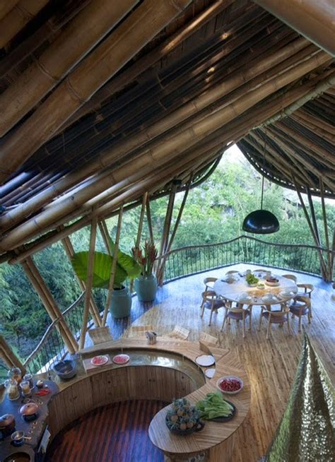bamboo tree house interior homemydesign