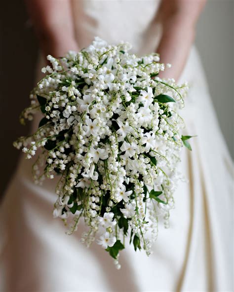 the royal wedding creates lily of the valley trend that you can use too white wedding