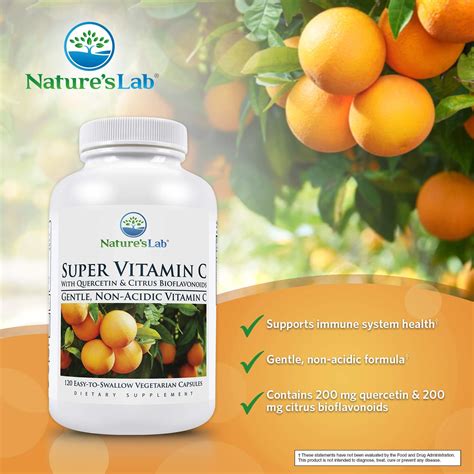 Natures Lab Super Vitamin C 1000mg 120 Count 60 Day Supply
