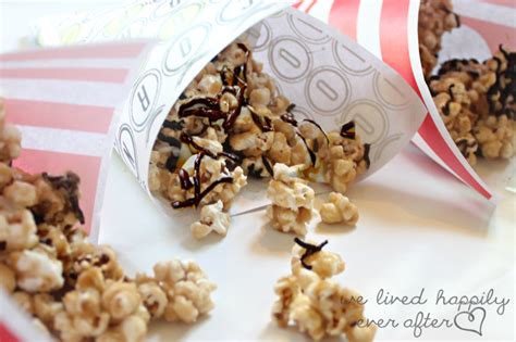 Popcorn Cone Tutorial Plus Free Printables We Lived Happily Ever