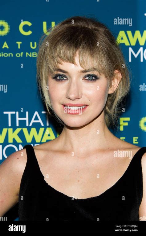 Imogen Poots Attends The That Awkward Moment Premiere On Wednesday Jan In New York