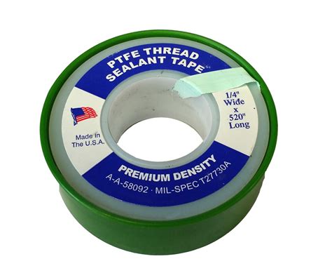 Ptfe Thread Sealant Tape Premium Density Green For Oxygen Use