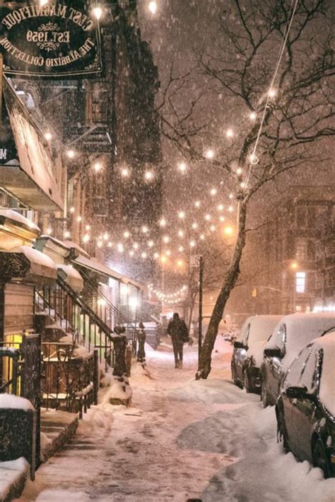 Foto Von New York Straßen Im Winter Wallpaper Winter Wallpaper Free