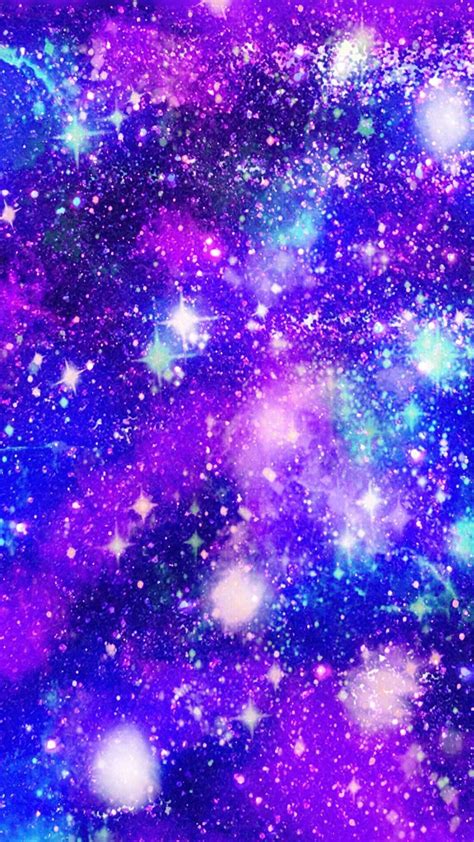 Purple Galaxy Glitter Wallpapers On Wallpaperdog