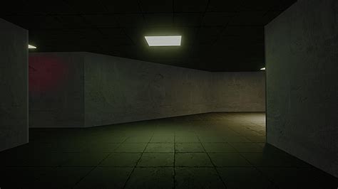 Made A Liminal Space In Blender Scrolller