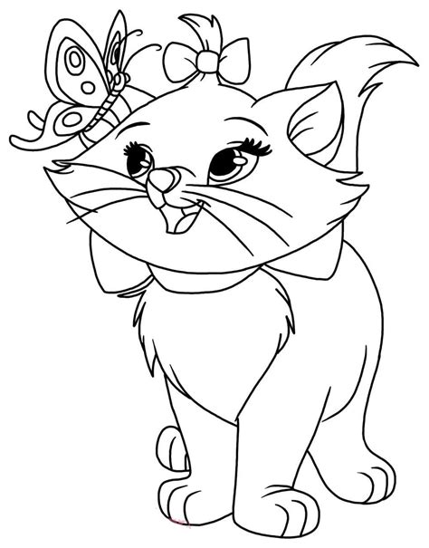 Marie The Cat Coloring Pages