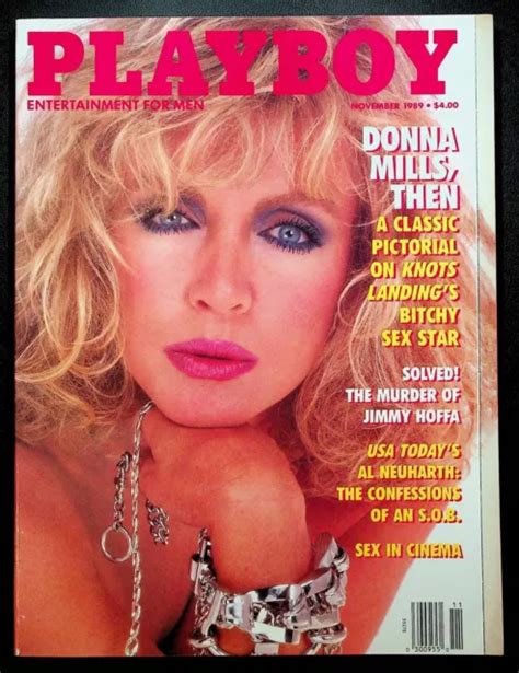 Playboy Magazine November Ln Donna Mills Knots Landing Jimmy Hoffa Neuharth