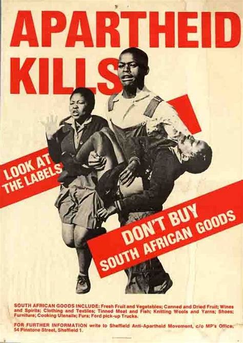 Apartheid Kills Look At The Labels Dont Buy South African Goods