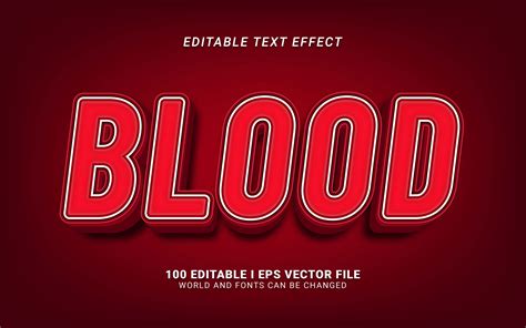 Blood Text Effect Graphic By Sugarvcreative · Creative Fabrica