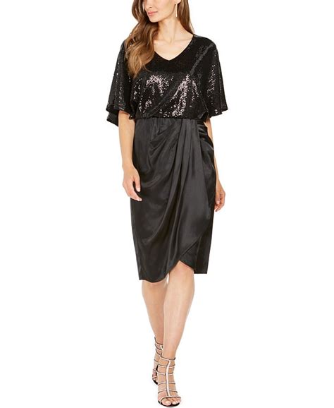 28th And Park Sequined Draped Blouson Dress Created For Macys And Reviews