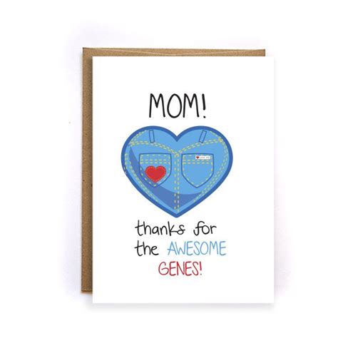 Mothers Day Card Unique Thank You Mom Card Mothers Day Card Mom Birthday Funny Mothers Day