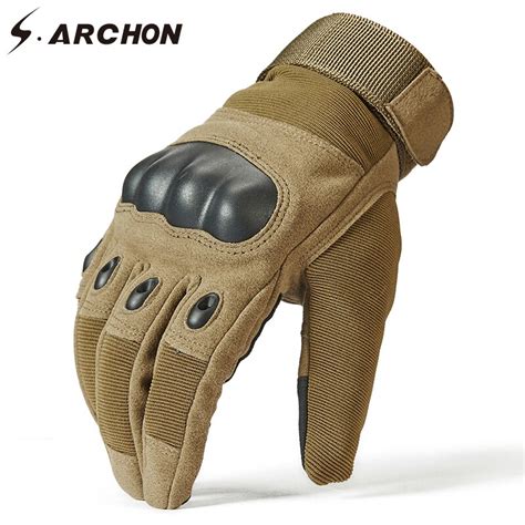 Sarchon Winer Thermal Full Finger Tactical Gloves Men Swat Special