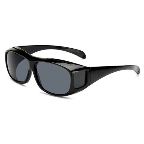 Polarised Fit Over Sunglasses Wear Over Prescription Eye Glasses Polarized Ebay