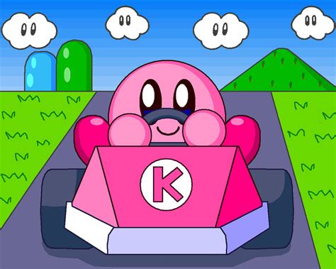 Kirby In Mario Kart Remake By Cuddlesnam On Deviantart