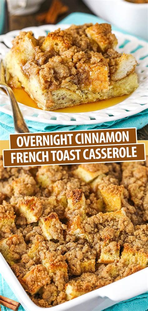 Easy Overnight Baked French Toast Casserole Recipe Recipe Cinnamon