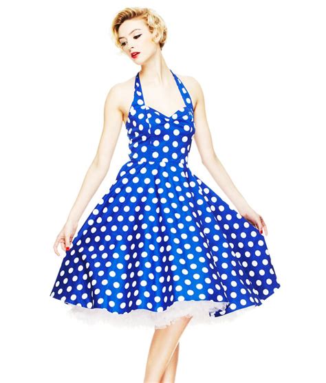 pretty 50 s style dress with big polka dot fabric detail fitted and lined bodice sweetheart