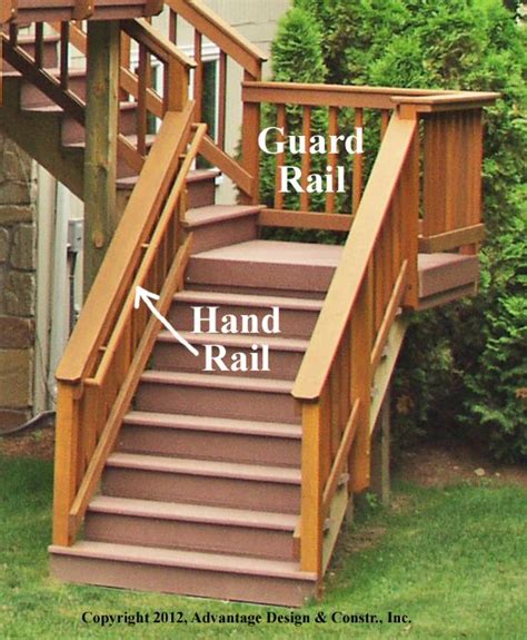 Given the blank canvas aspect of wood railings, they are easily the most versatile of the designs listed here. wood deck stair handrail - Google Search | Building a deck ...