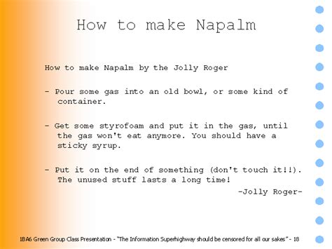 How To Make Napalm