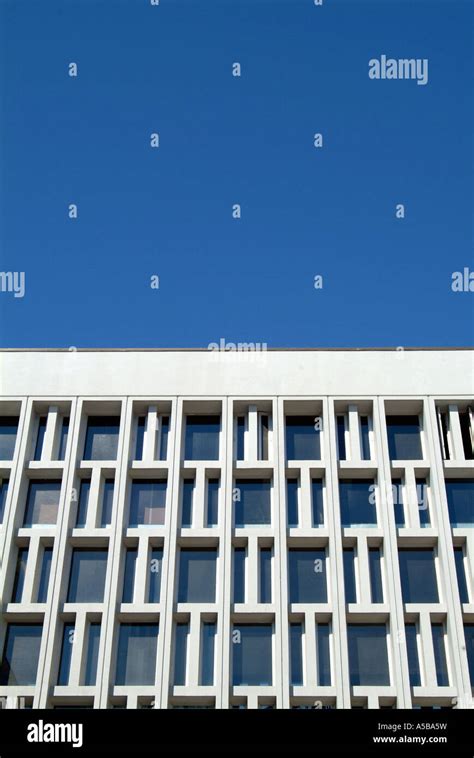 Architectural Grid Work With Blue Sky Background Stock Photo Alamy