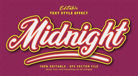 Premium Vector Editable Text Effect Impact Text With Simple Color
