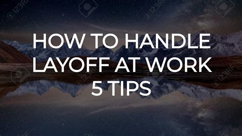How To Handle Layoffs 5 Tips Youtube