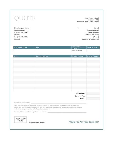 Invoice Template For Quote Invoice Template Latest News