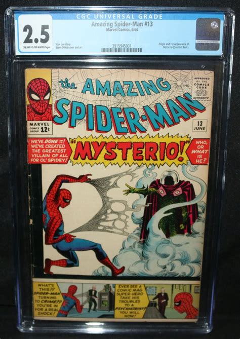 Amazing Spider Man 13 Origin And 1st App Of Mysterio Cgc Grade 25