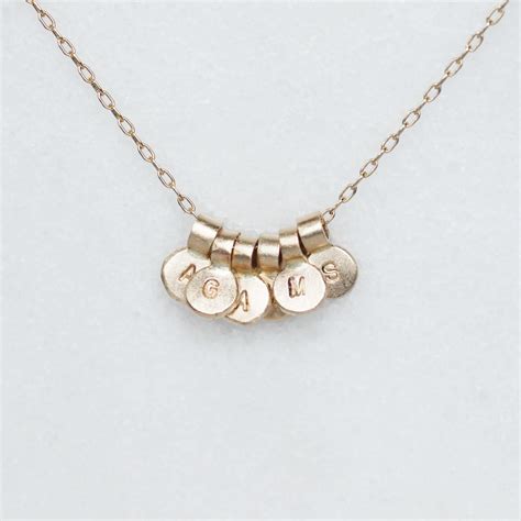 Gold Initial Necklace Choose One Or More Charms 14k Gold Etsy Gold