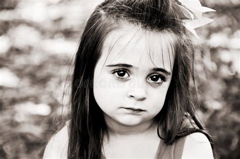 Sad Face Stock Photo Image Of Girl Brown Child Outdoors 6405382