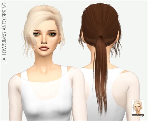 Sims 4 Hairs Miss Paraply Anto`s Spring Hair Retextured