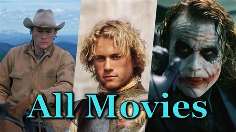 Heath Ledger All Movies Youtube