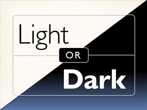 Choosing Backgrounds Light Or Dark Tom Nixon Design Presentation