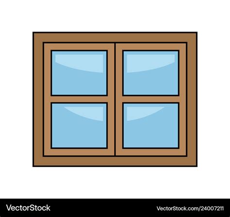 Window Cartoon Symbol Icon Design Royalty Free Vector Image