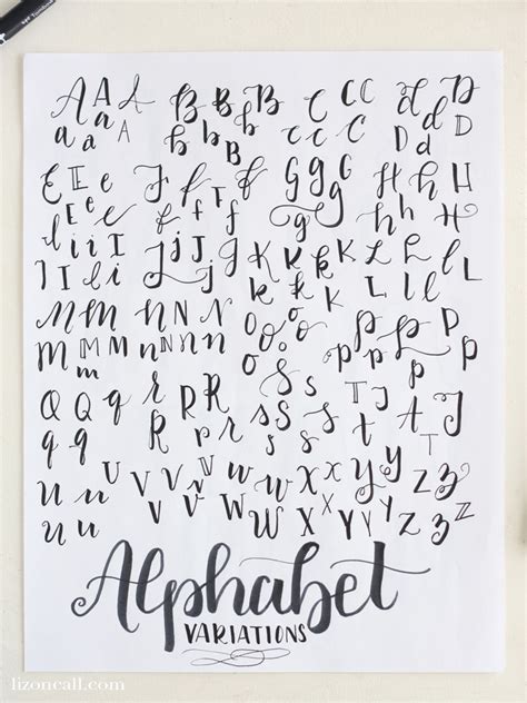 Free Printable Hand Lettering Practice Sheets Liz On Call