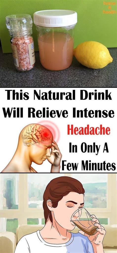 This Natural Drink Will Relieve Intense Headache In Only A Few Minutes Migraines Remedies