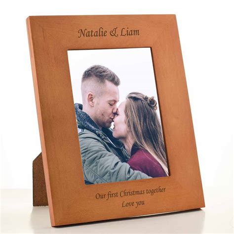 Personalised Engraved Wooden Frame 6 X 4