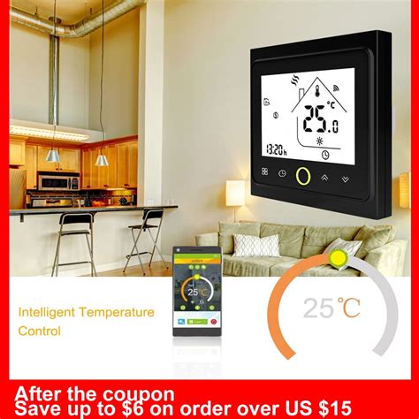 WiFi Thermostat With Touchscreen LCD Display Weekly Programmable Smart Temperature Controller