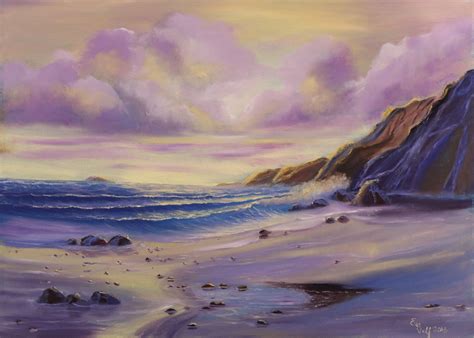 Large Realistic Ocean Oil Painting On Canvas Seascape Sea Etsy