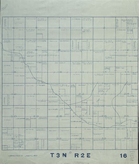 1917 Maricopa County Arizona Land Ownership Plat Map T3n R2e Arizona