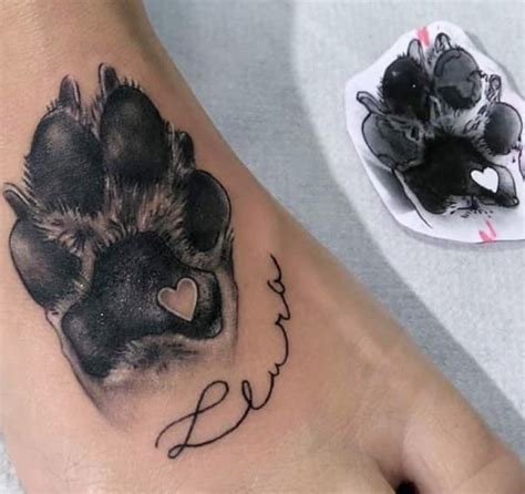 Tattoos are very popular in global society, and more and @pawsk on instagram: 70+ Best Paw Print Tattoo Ideas for Dog Lovers | Page 11 of 15 | The Paws