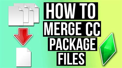 The Sims 4 How To Merge Cc Package Files Youtube